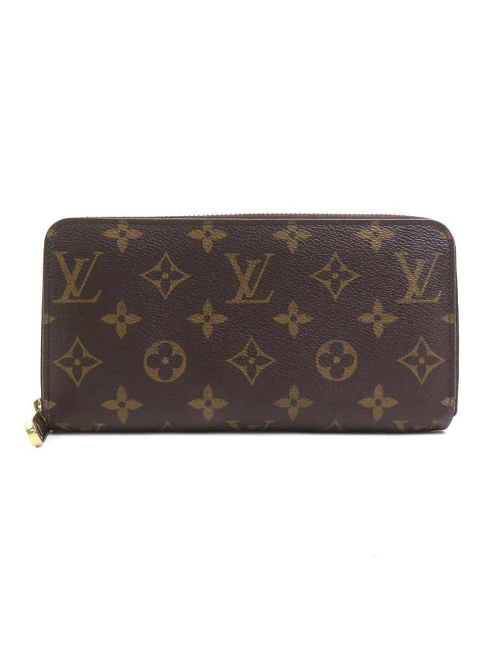 Auth Louis Vuitton Zippy Wallet Long #378733L27B